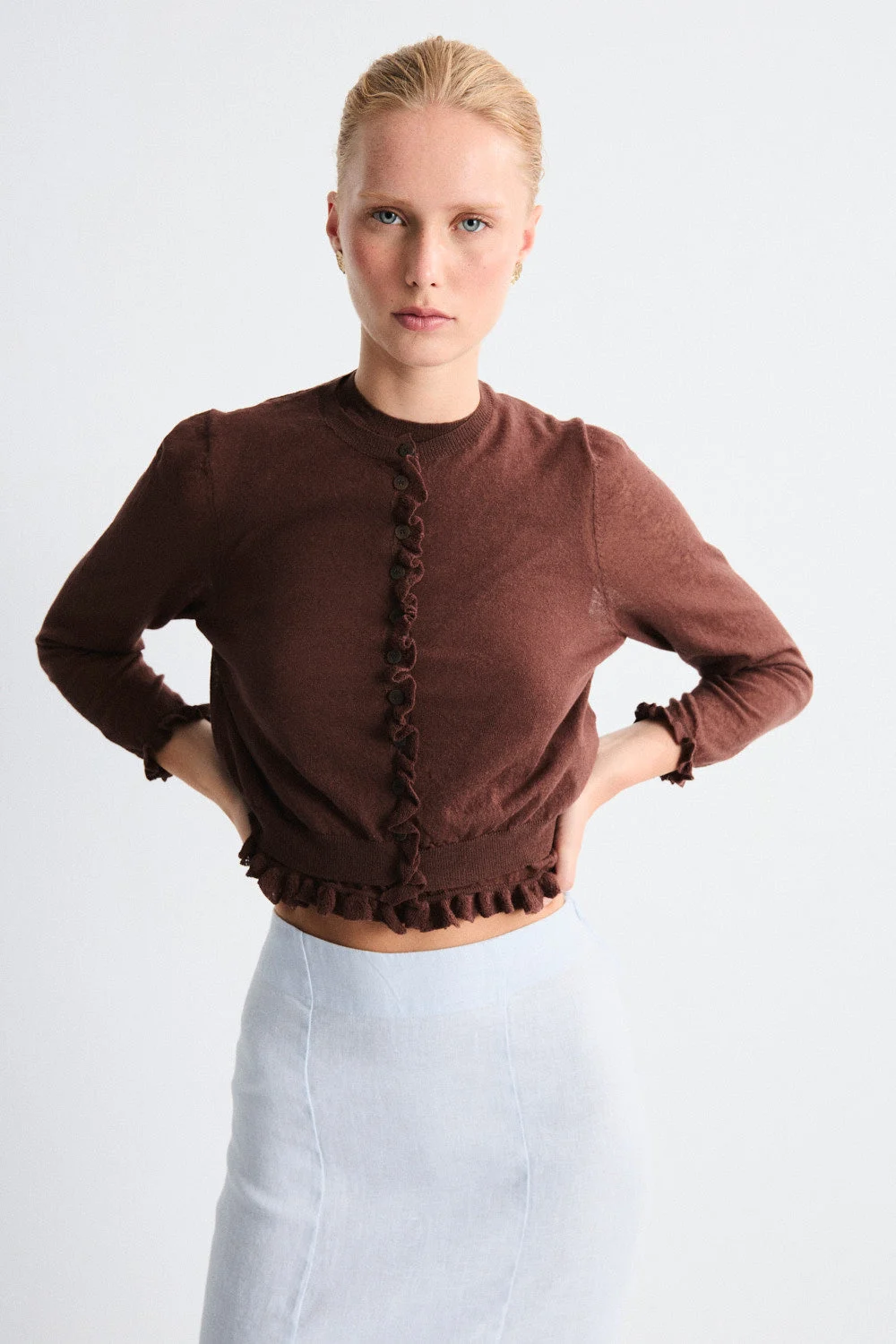 MUS & BOMBON - MIRRI CARDIGAN - MARRON