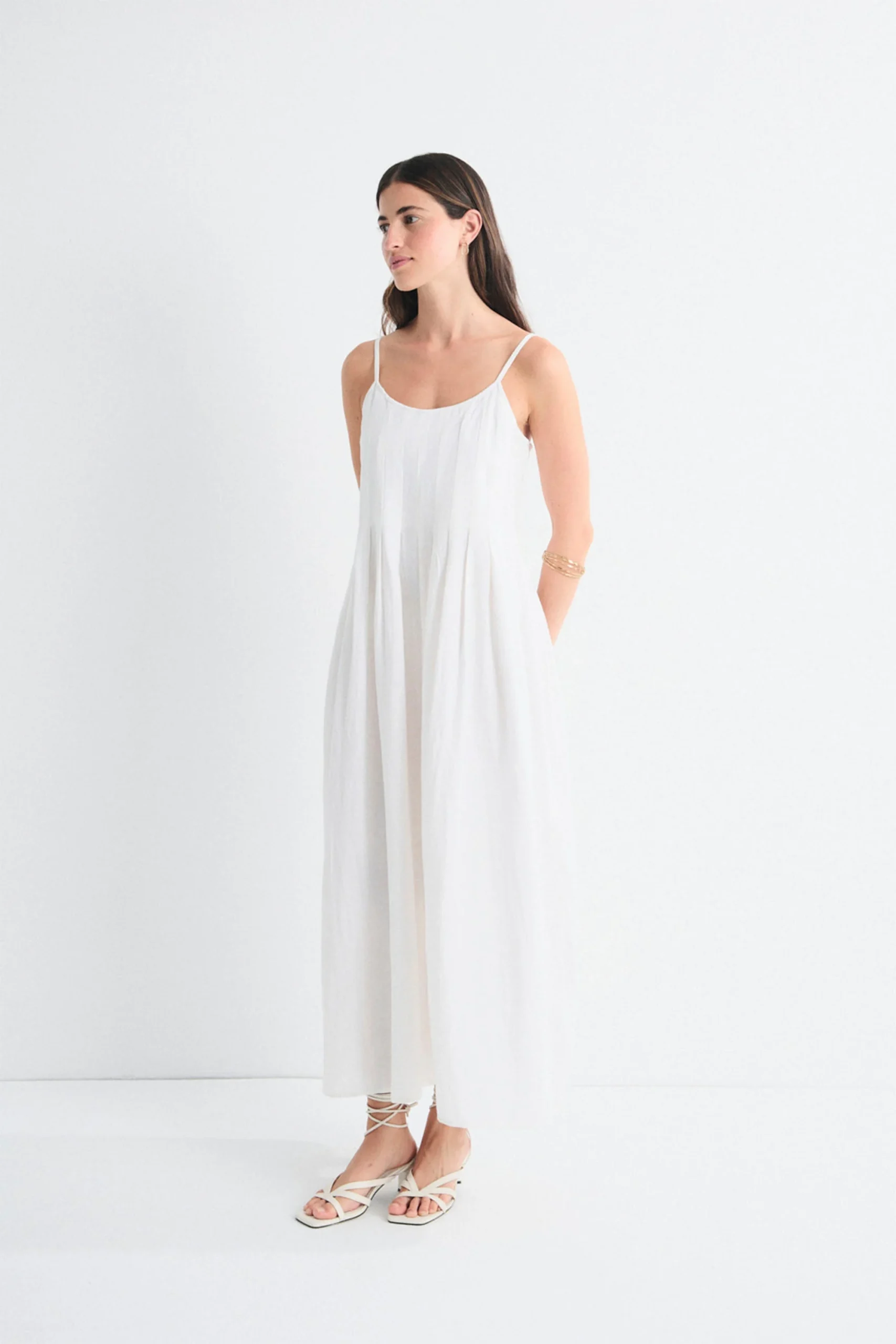 MUS & BOMBON - SOLEIL DRESS - BLANCO