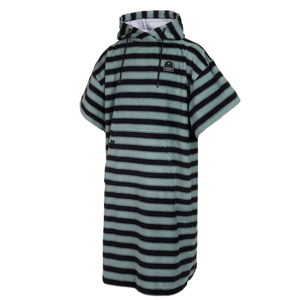 Mystic Poncho Velours AOP Poncho-Grey Blue