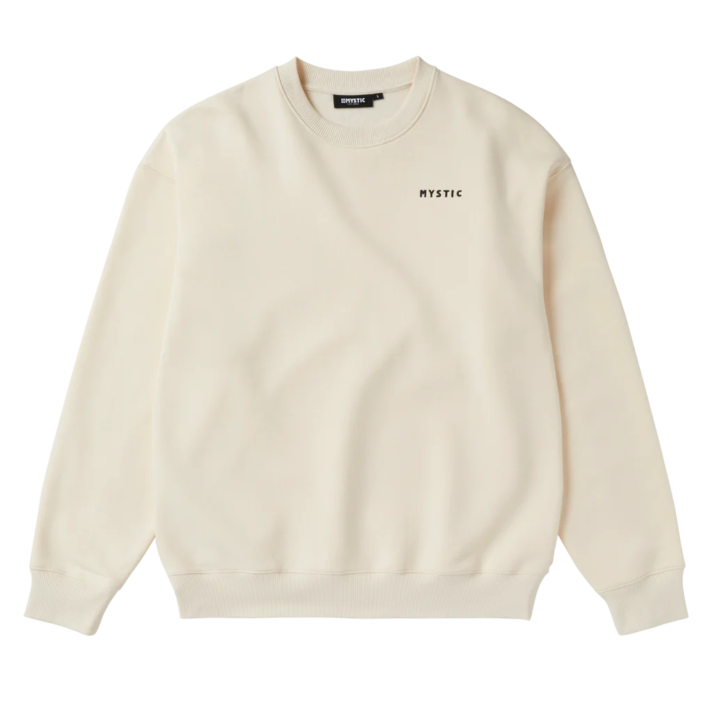 Mystic Trace Crew Sweatshirt-Off White