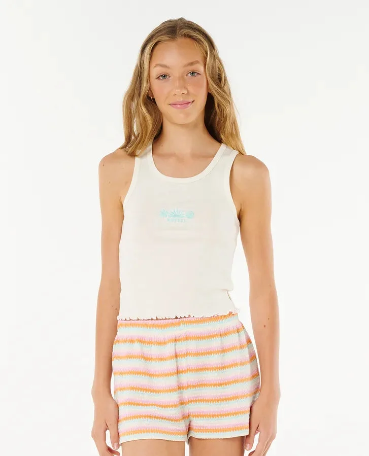 Neon Isles Rib Tank girls