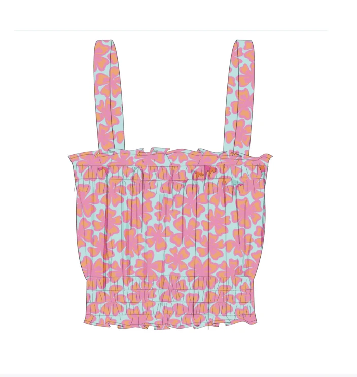 Neon Isles Woven Top girls