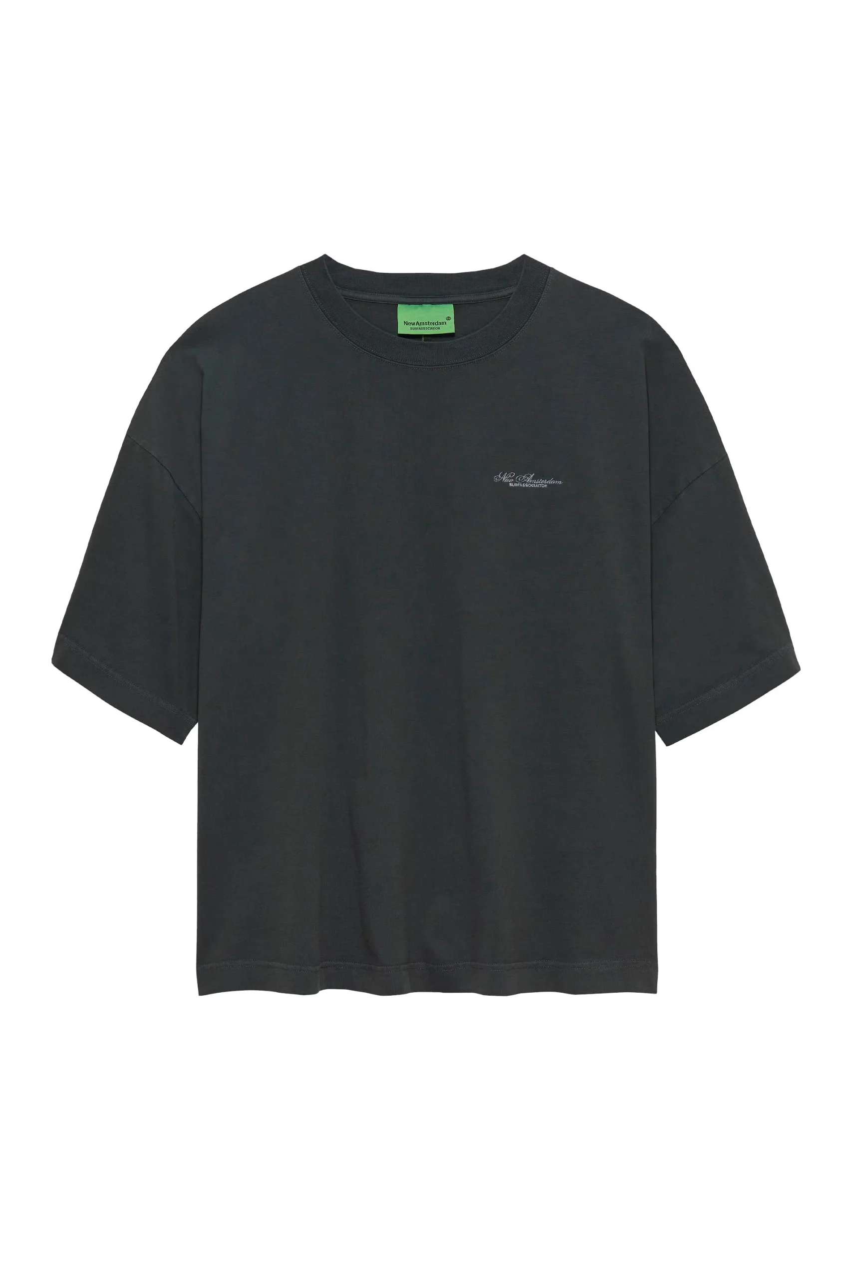 NEW AMSTERDAM SURF ASSOCIATION - BIG LOGO TEE - ANTHRACITE
