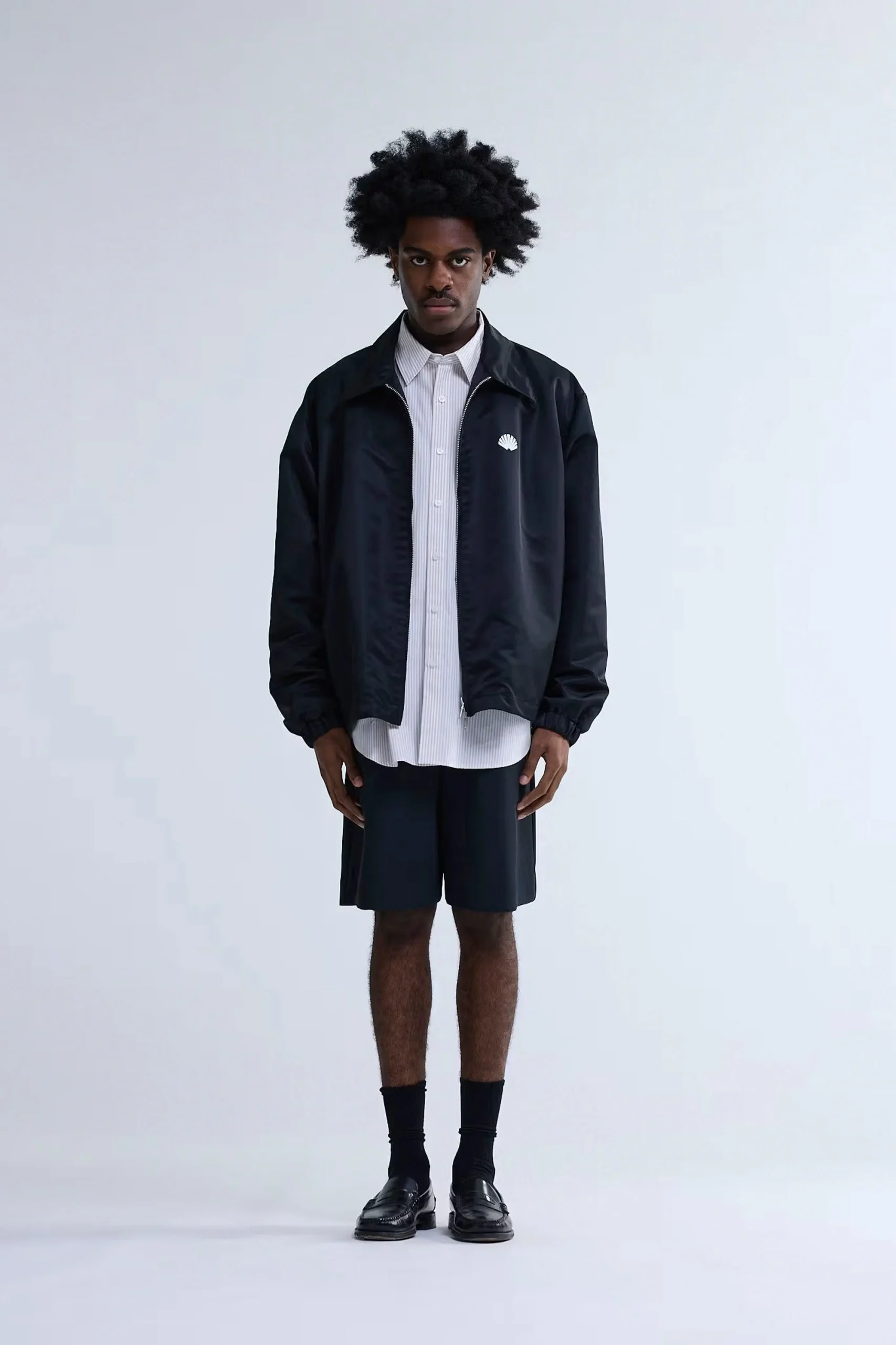 NEW AMSTERDAM SURF ASSOCIATION - COACH JACKET - BLACK