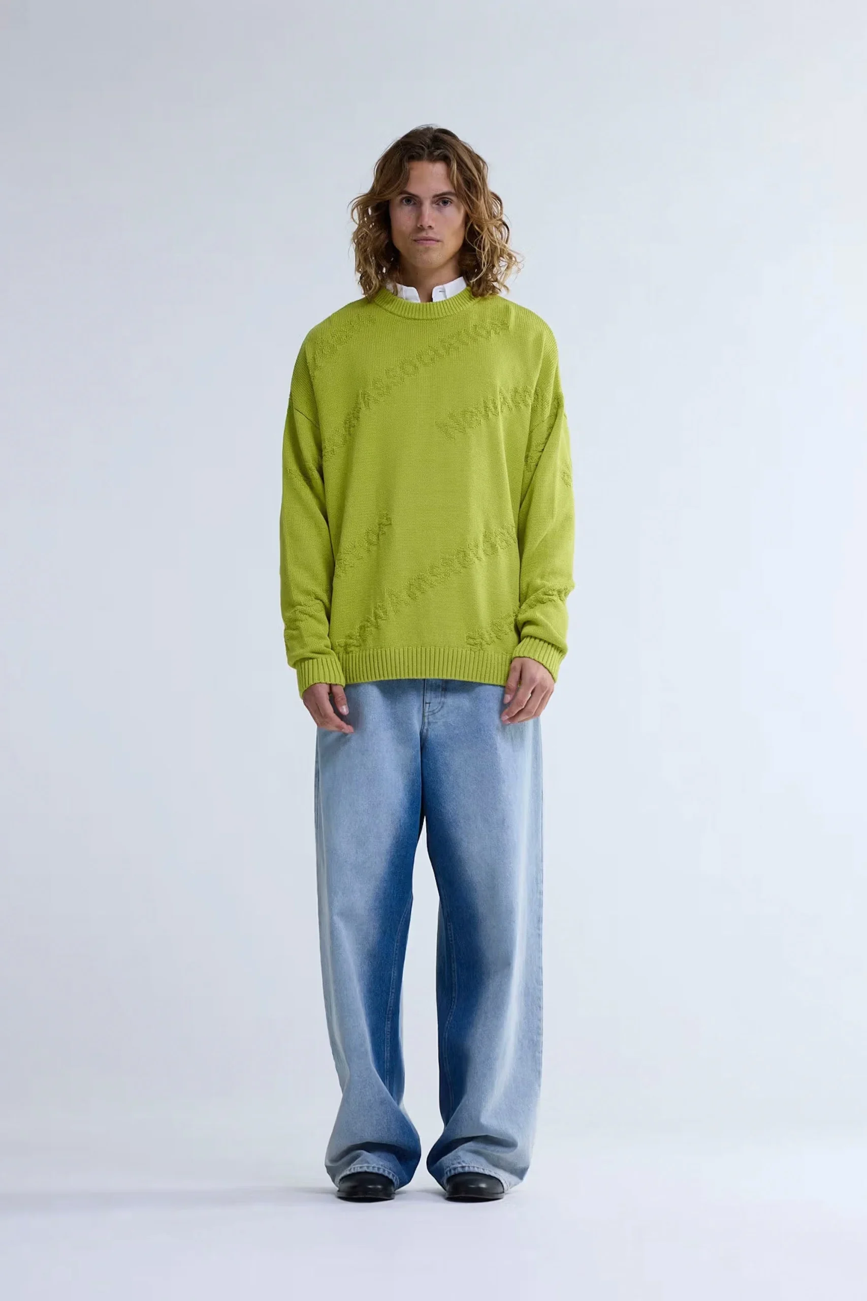 NEW AMSTERDAM SURF ASSOCIATION - LOGO JACQUARD CREWNECK