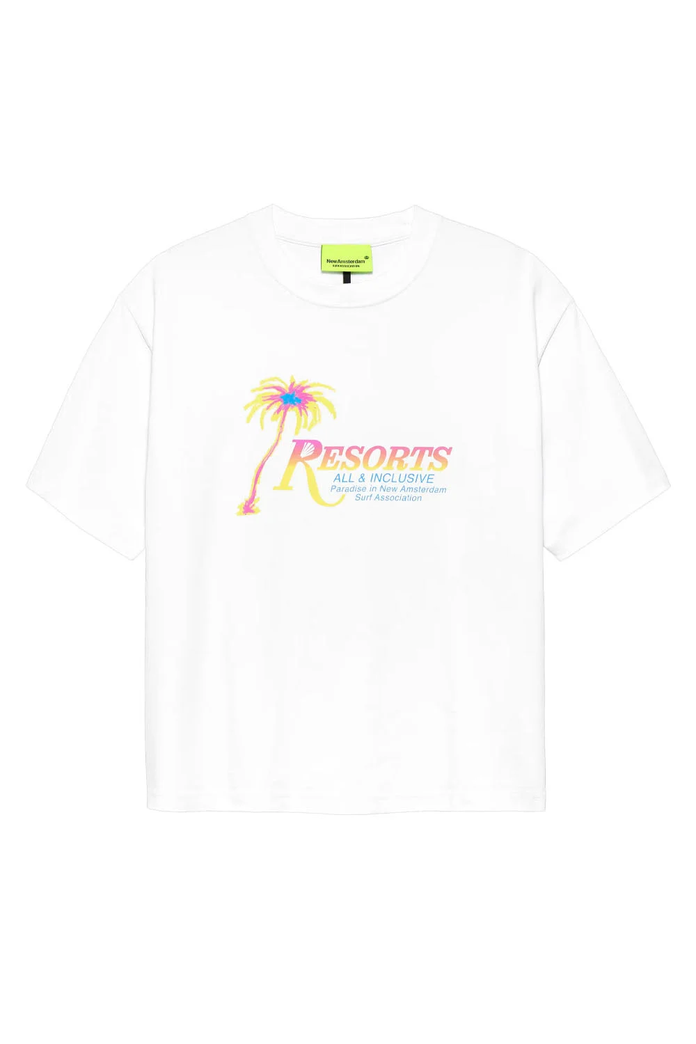 NEW AMSTERDAM SURF ASSOCIATION - RESORTS TEE - WHITE
