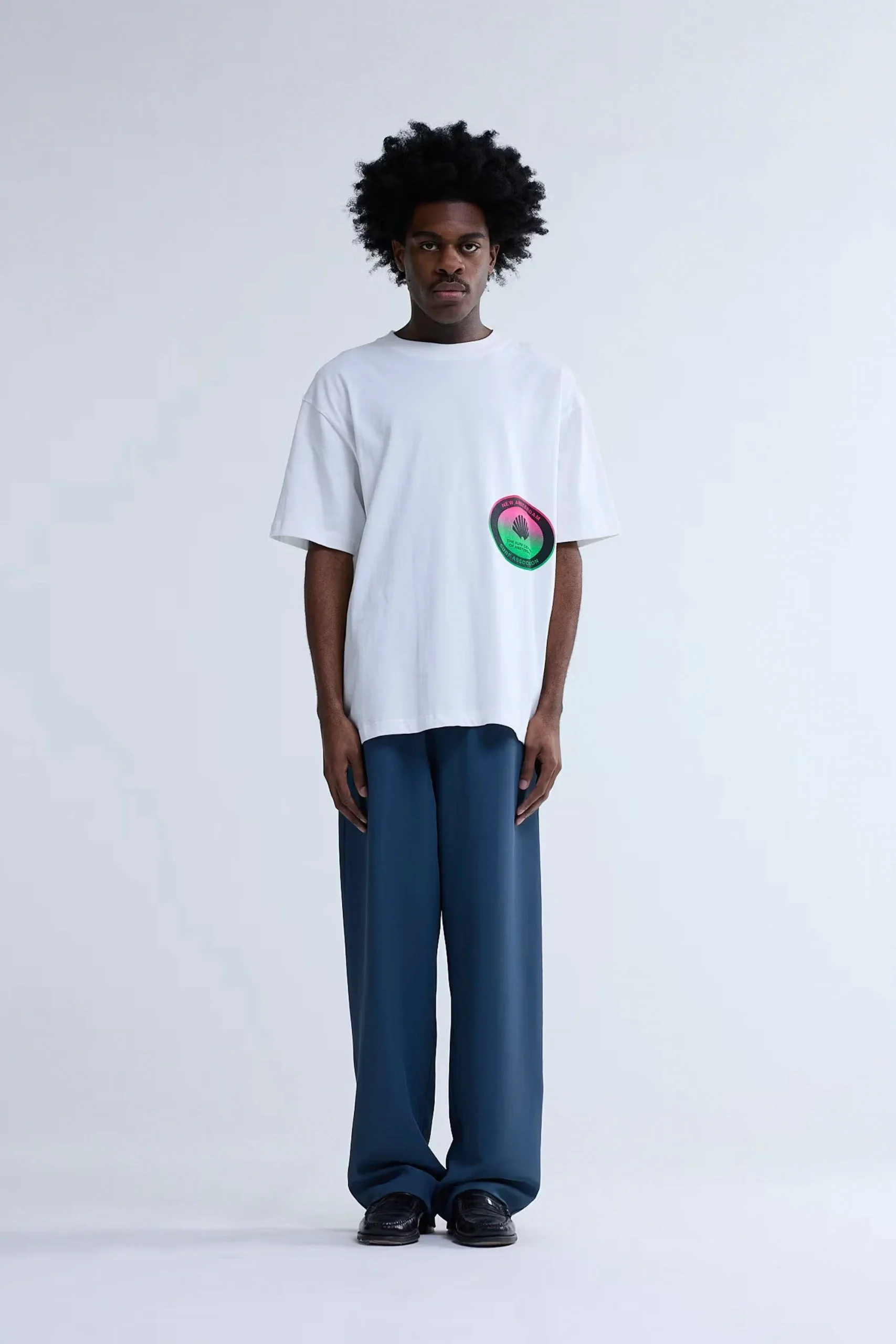 NEW AMSTERDAM SURF ASSOCIATION - SURF CENTRE TEE - WASHED WHITE