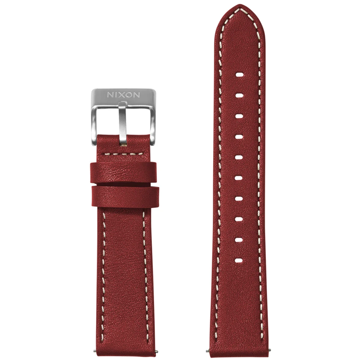 Nixon 20mm Stitched Leather Watch Band