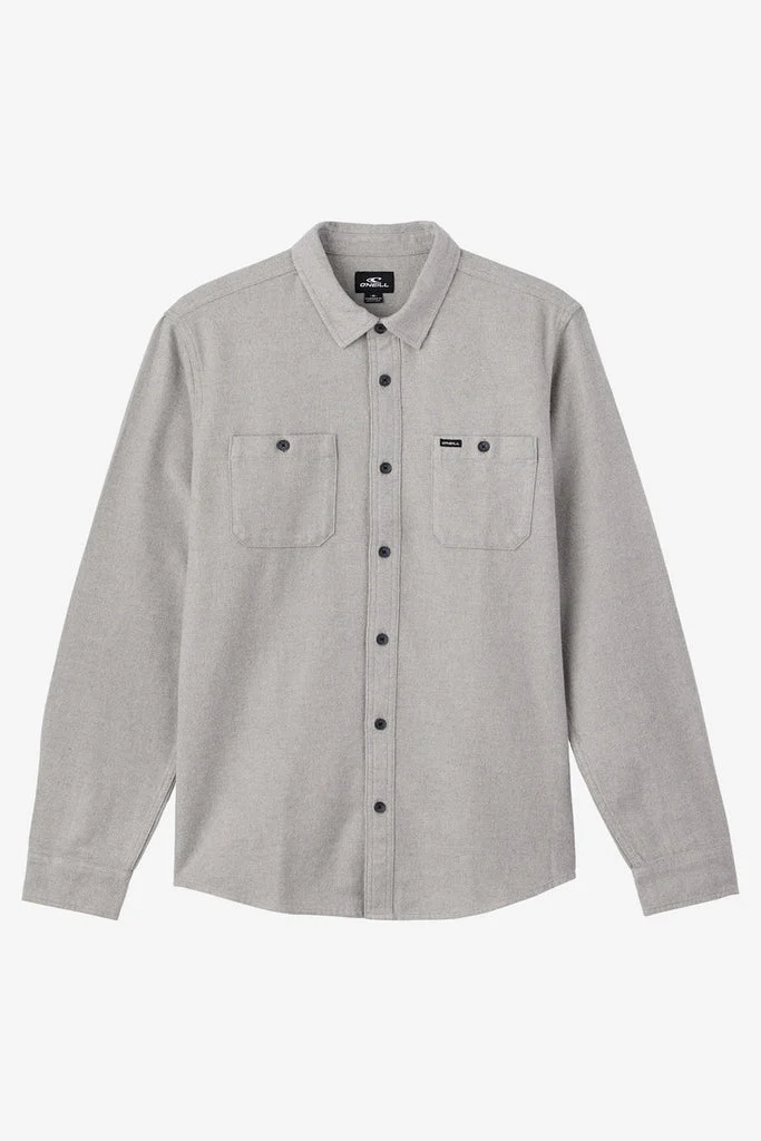 O'Neill Breakwater SolidFlannel L/S Shirt-Light Grey