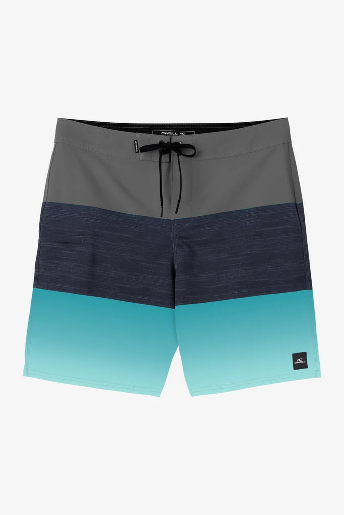 O'Neill Hyperfreak Heat Block 19 Boardshorts-Peacock Blue 2
