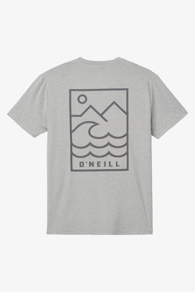 O'Neill Trvlr UPF Staple Tee-Heather Grey