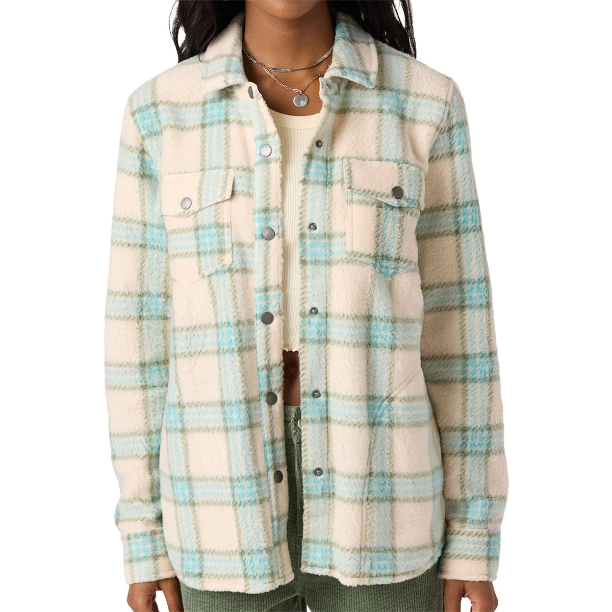 O'Neill Women's Zuma High Pile Snap-Button Jacket