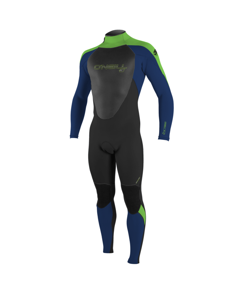 O'Neill Youth Epic 3/2 BZ Wetsuit-Blk/Nvy/Dglo
