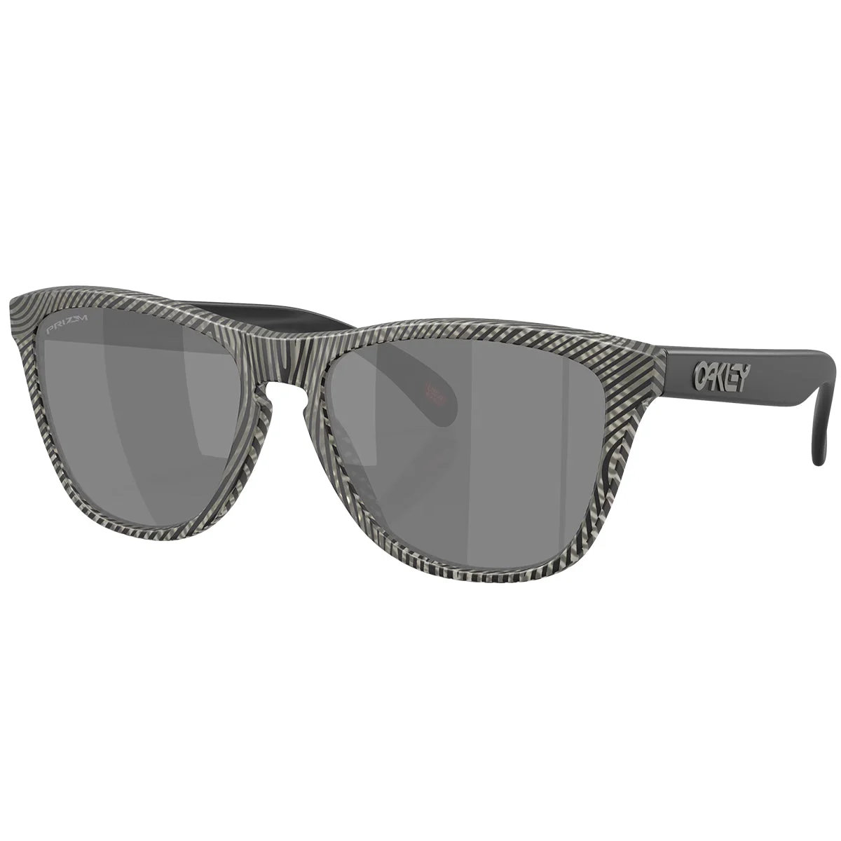 Oakley Frogskins Night Mission Collection Sunglasses - Matte Gray Ink Fingerprint/Prizm Black