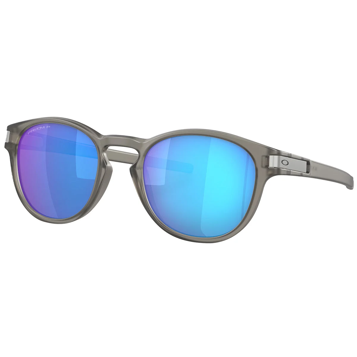 Oakley Latch Polarized Sunglasses - Matte Gray Ink/Prizm Sapphire