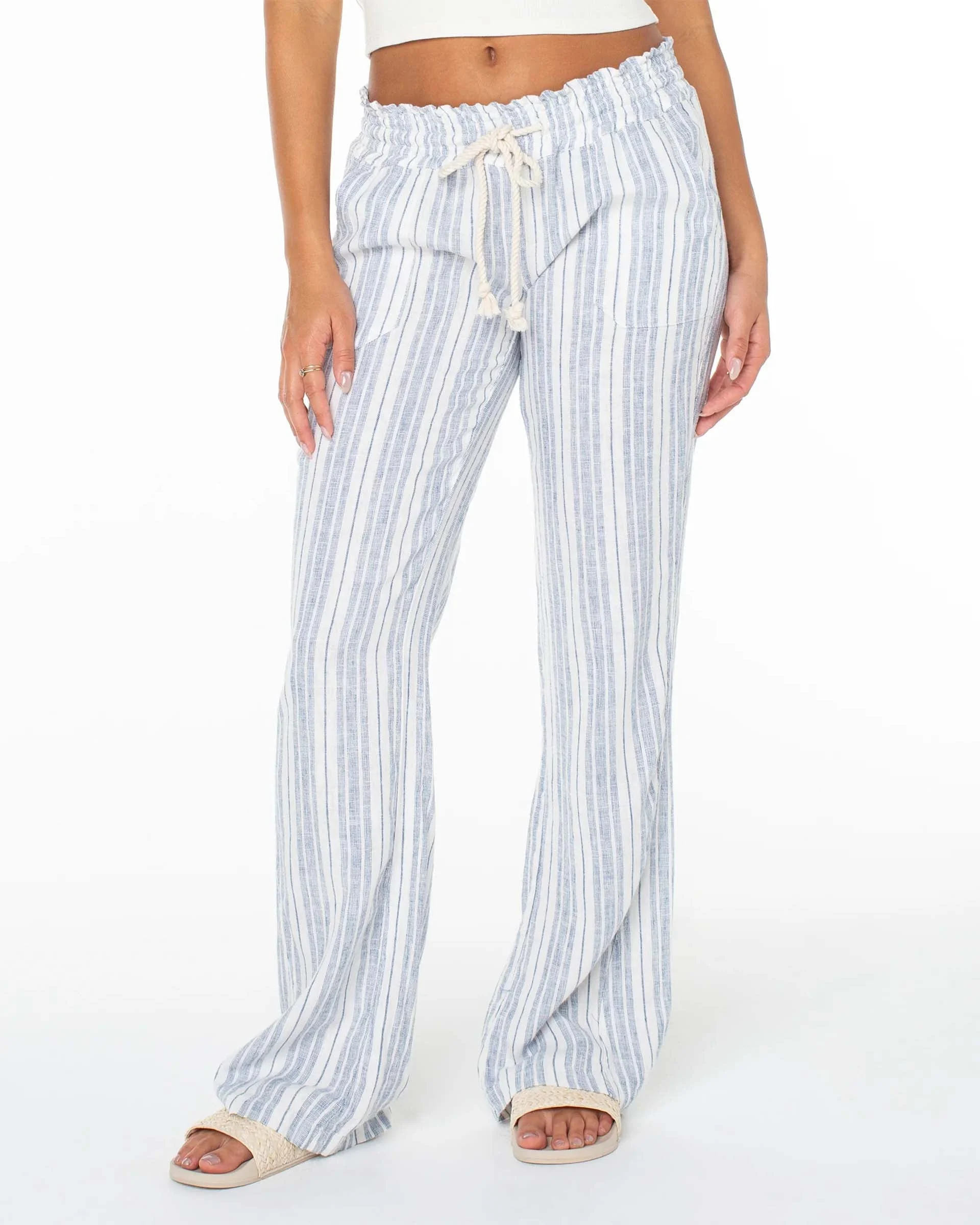 Oceanside Striped Pant - Blue Horizon Lisbon Stripe