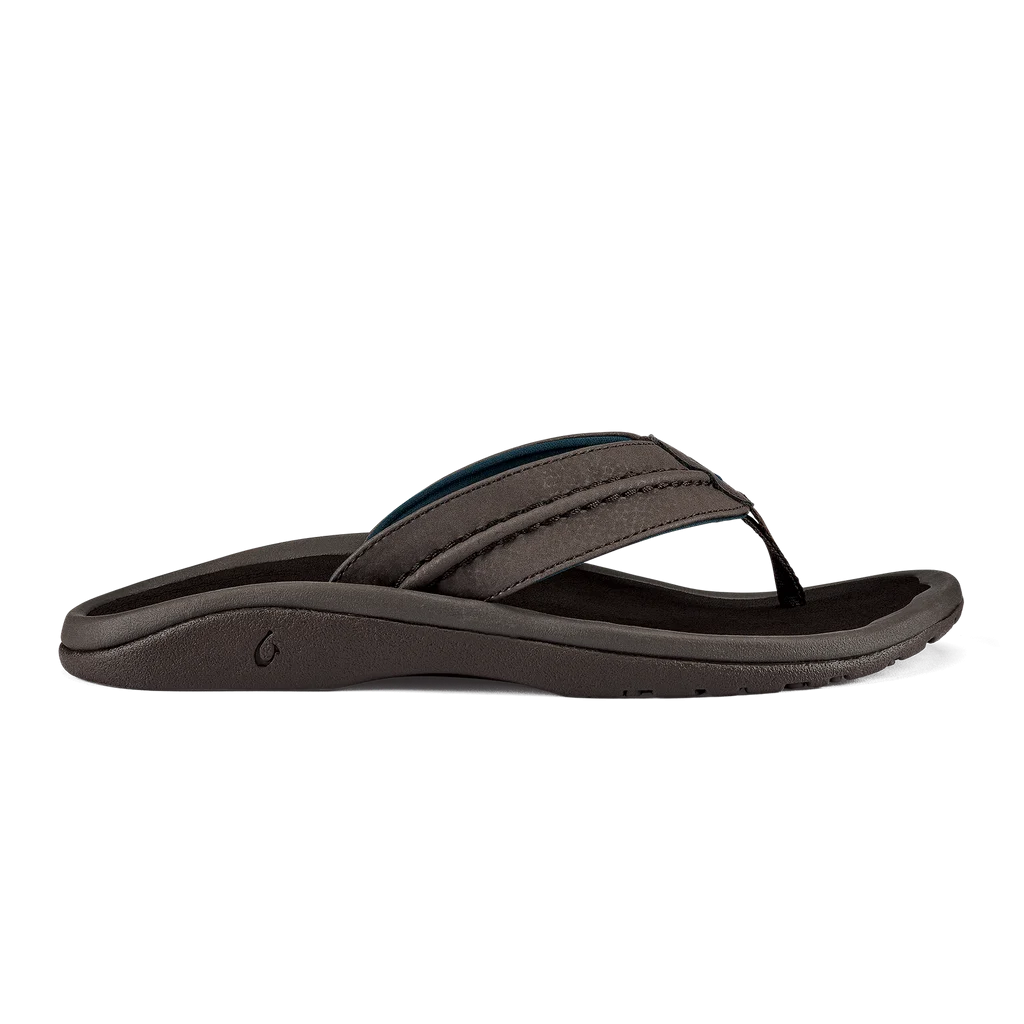 Olukai Hokua Sandal-Dk Wood/Dk Wood