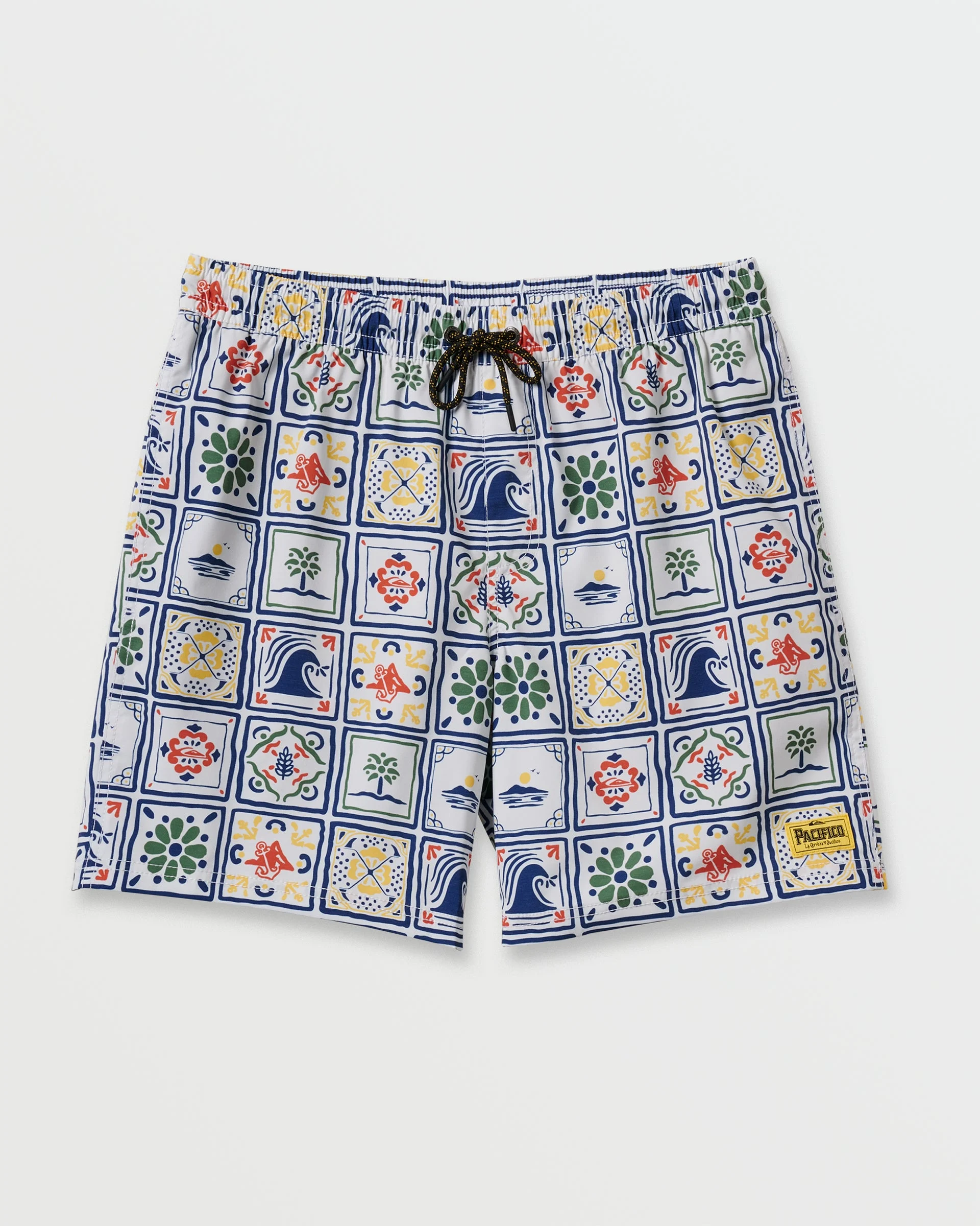 Pacifico 17" Volley Boardshorts - White