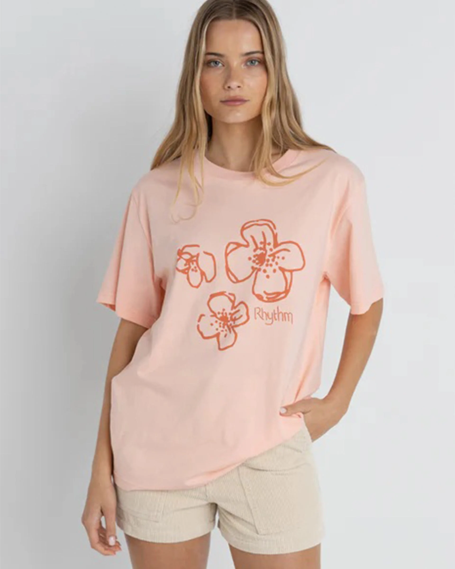 Paradise Floral Oversized S/S T-Shirt - Pink