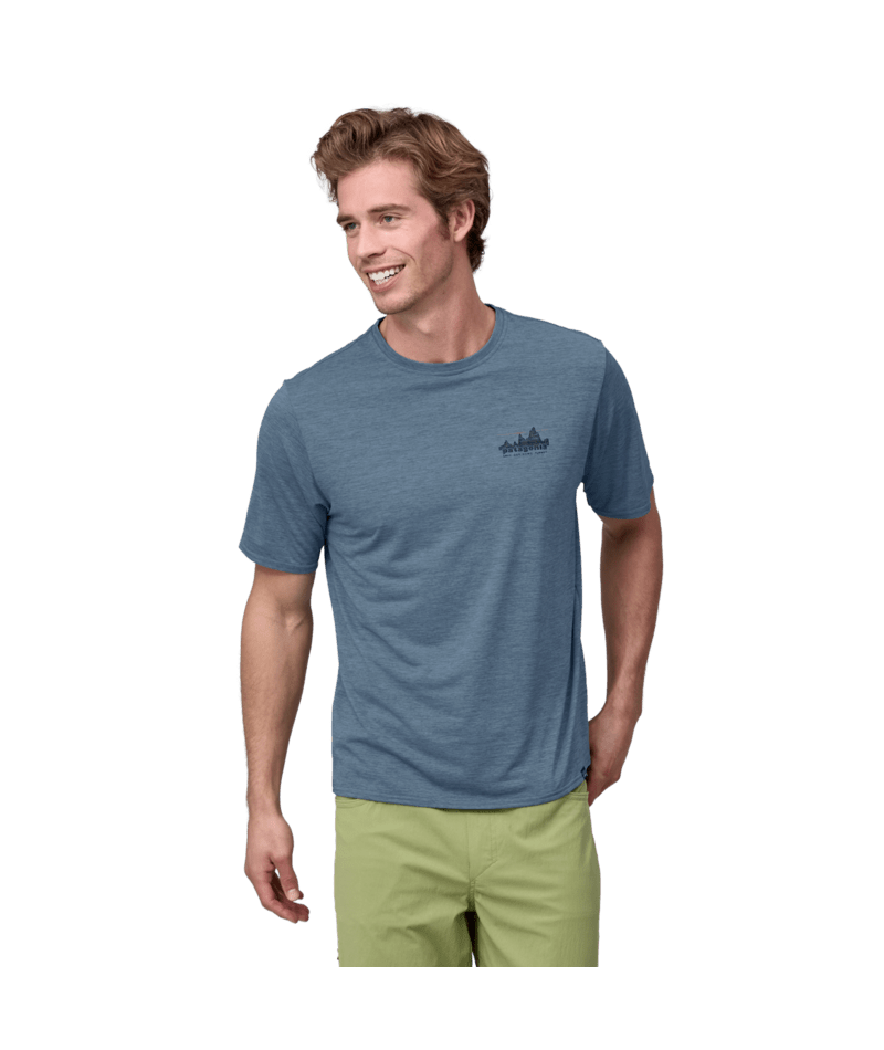 Patagonia Cap Cool Daily Graphic Shirt-73 Skyline: Utility Blue X-Dye