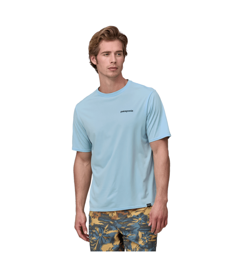 Patagonia Cap Cool Daily Graphic Shirt-Boardshort Logo: Chilled Blue
