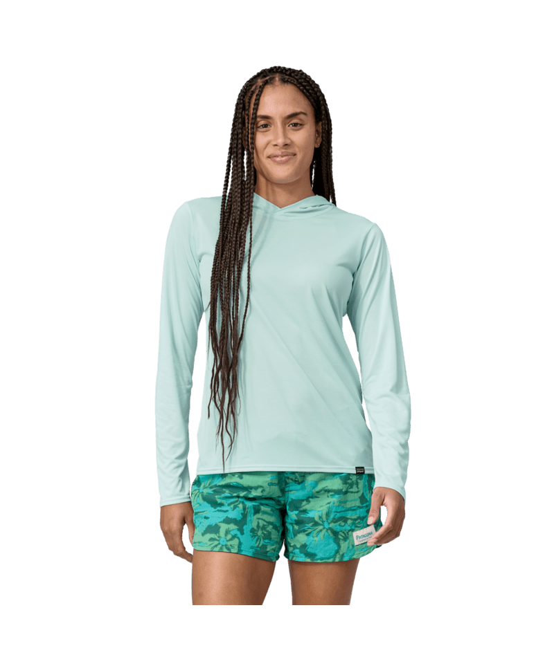 Patagonia Cap Cool Daily Hooded L/S Shirt-Wispy Green