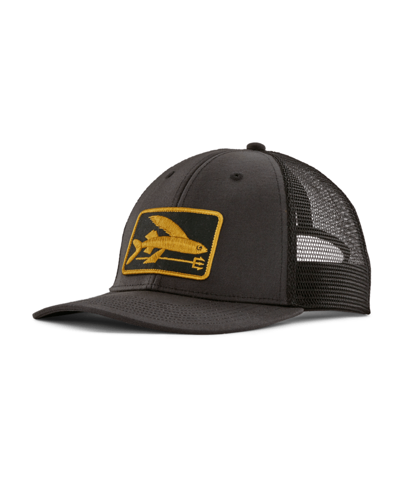 Patagonia Flying Fish LoPro Trucker Hat-Ink Black