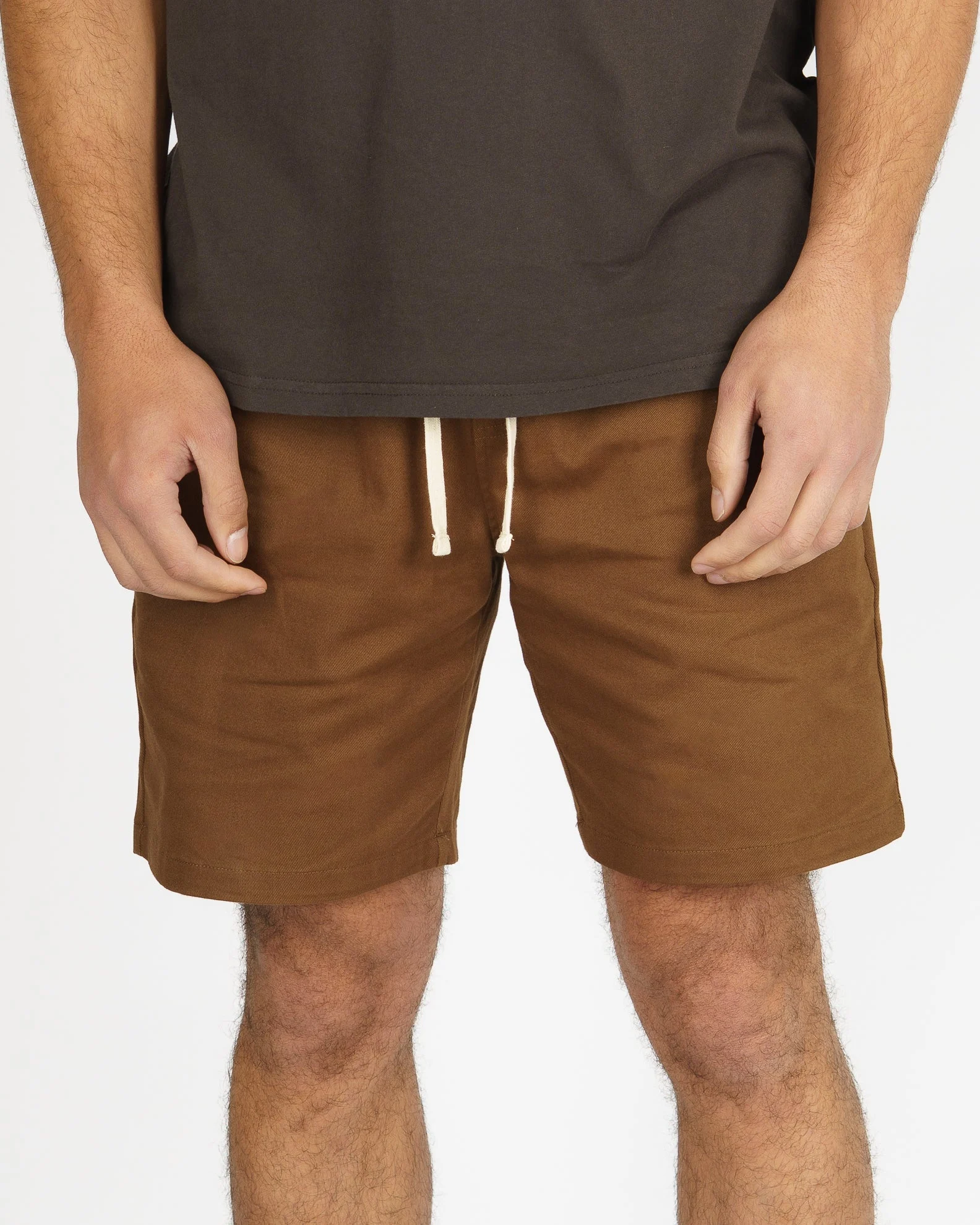 Perry 18.5" Twill Short - Brown