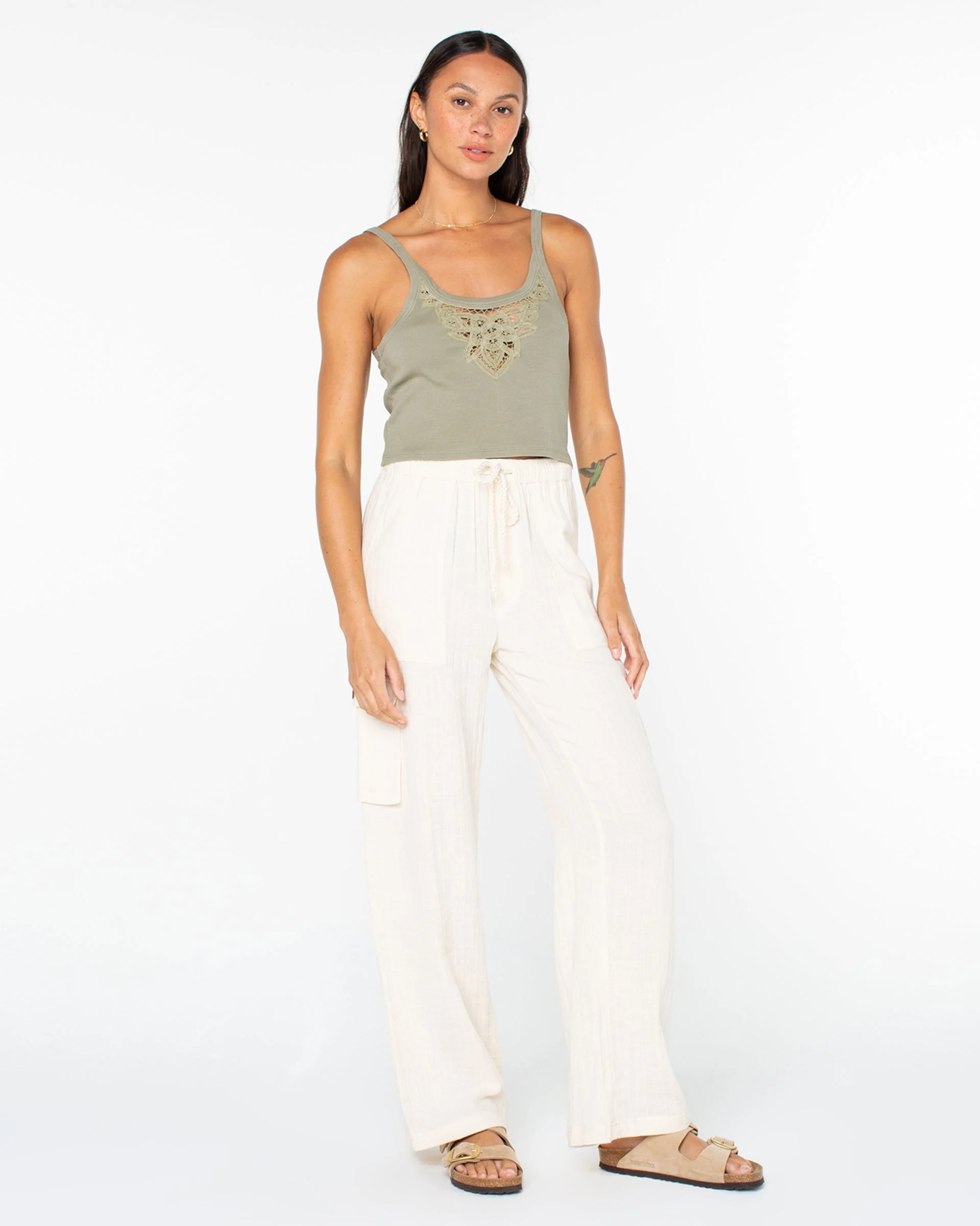 Precious Cargo Slub Pant - Parchment