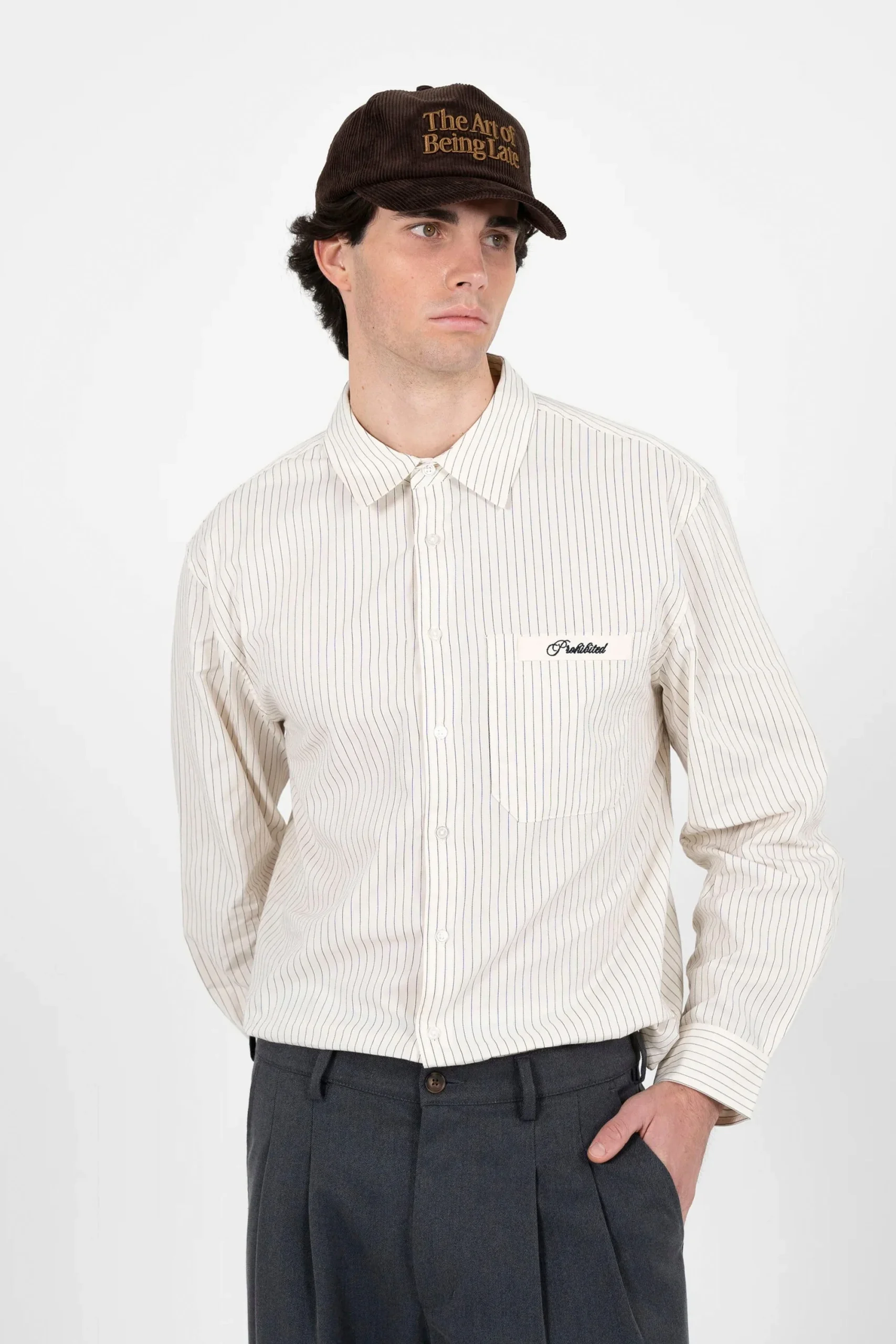 PROHIBITED - DRIFT DRESS SHIRT - OFF WHITE