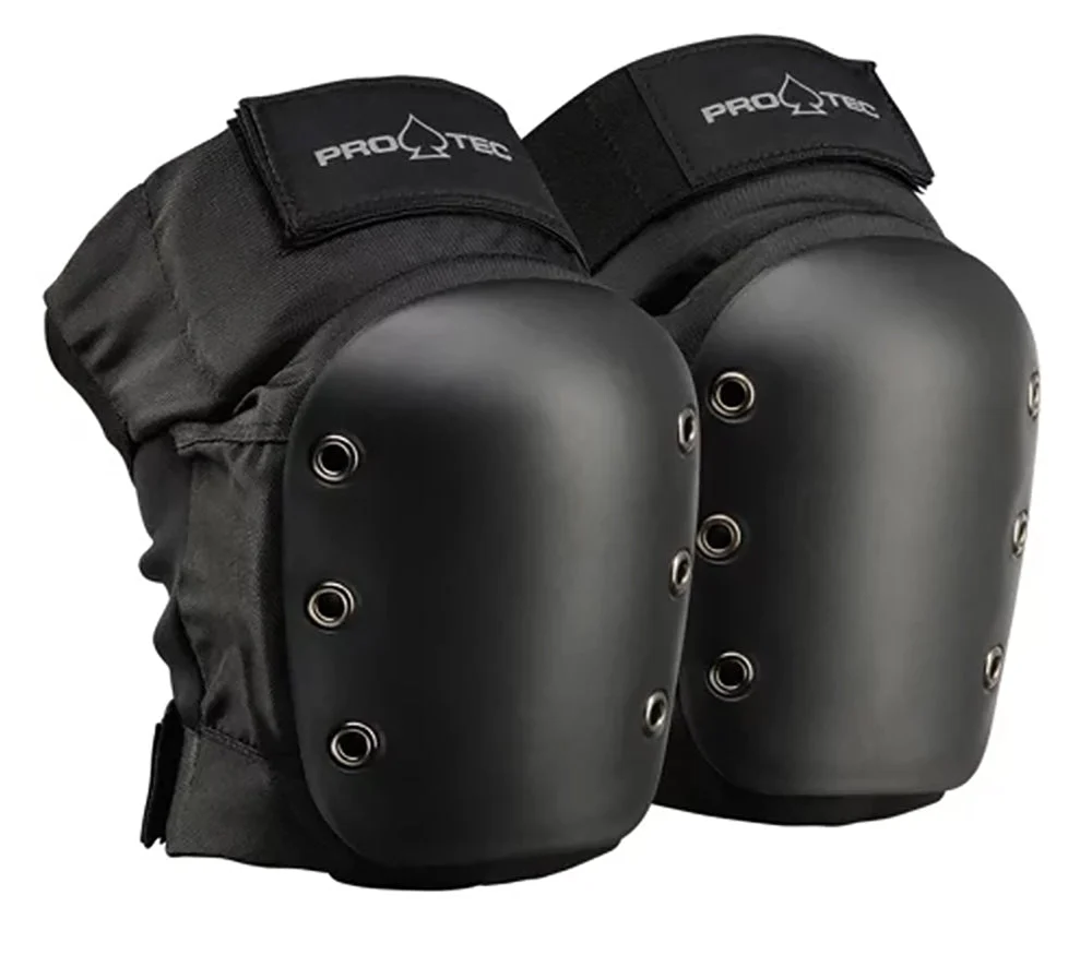 Protec Street Knee Pads Open Back Black