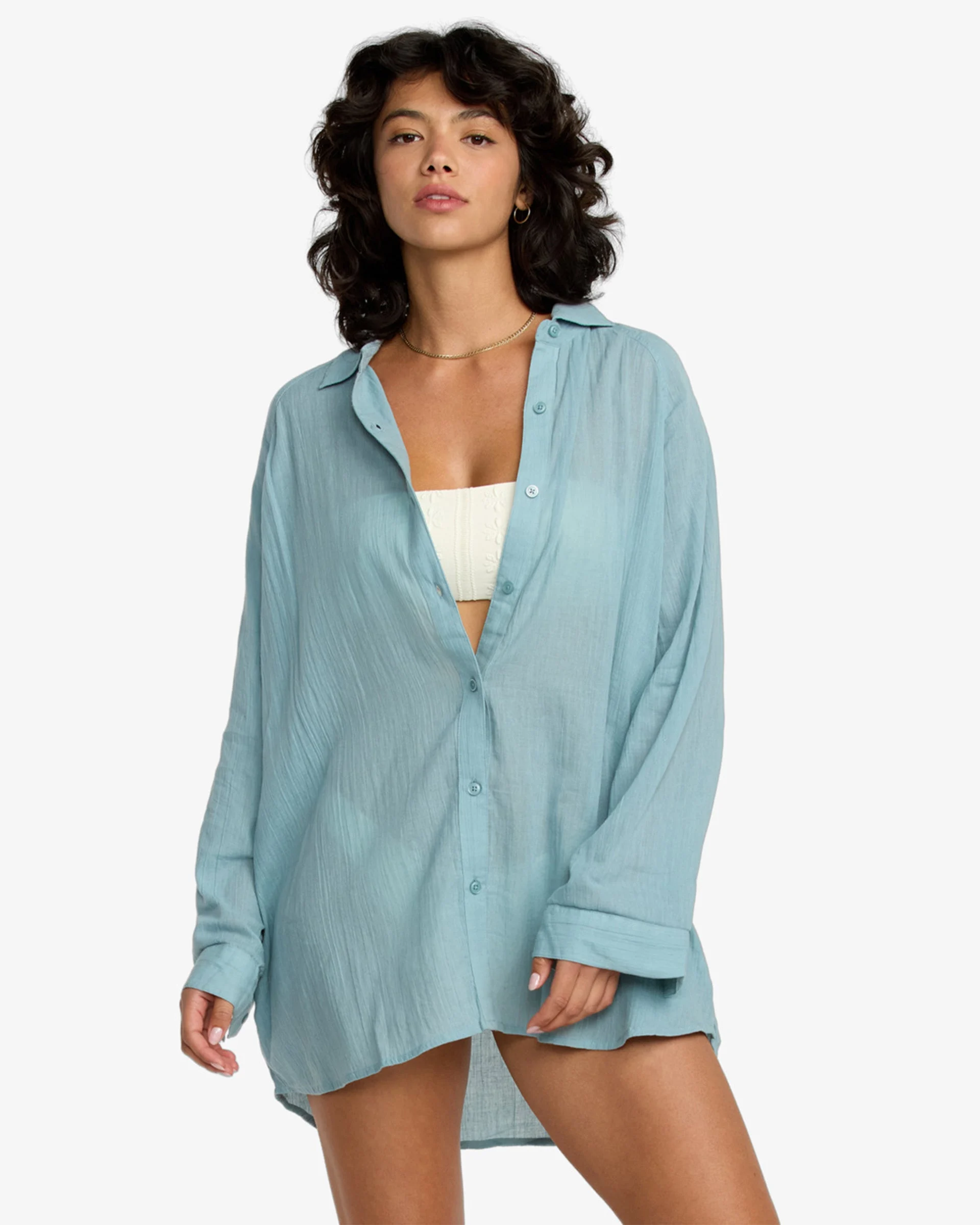 Province Coverup Shirt - Blue Haze