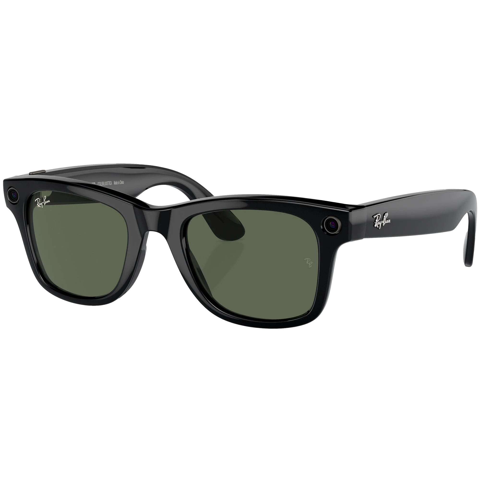 Ray-Ban Meta Gen 1 Wayfarer Sunglasses - Shiny Black/G15 Green
