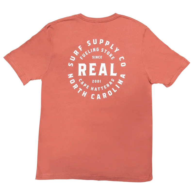 REAL Fueling Stoke Tee-Clay