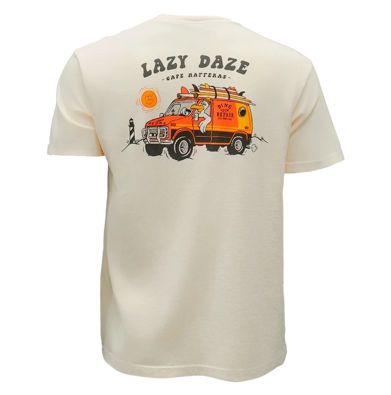 REAL Lazy Daze Tee-Ivory