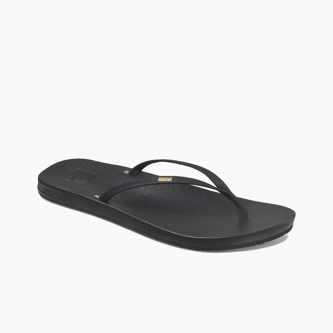 Reef Womens Cushion Slim Black Sandal