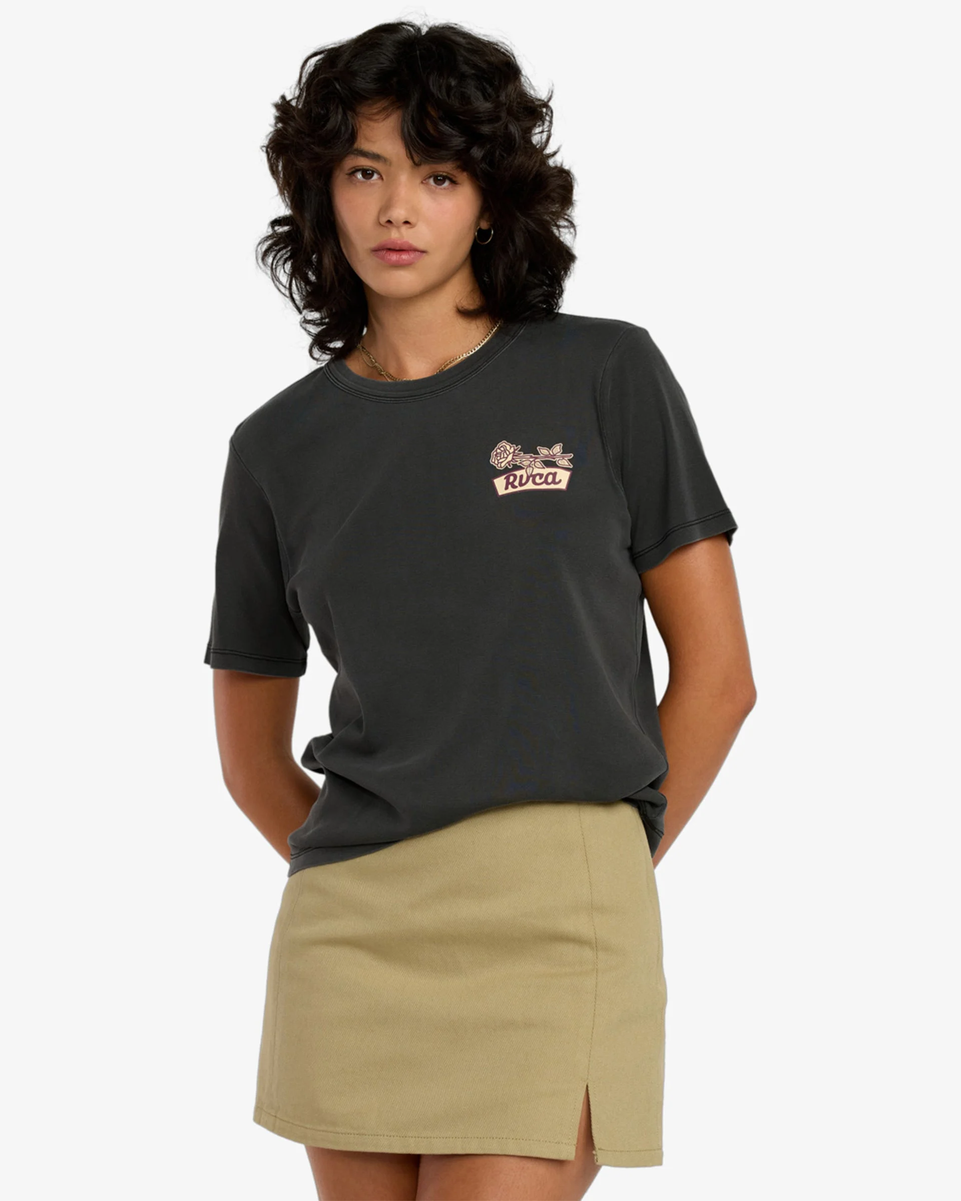 Reform Mini Skirt - Olive Grey