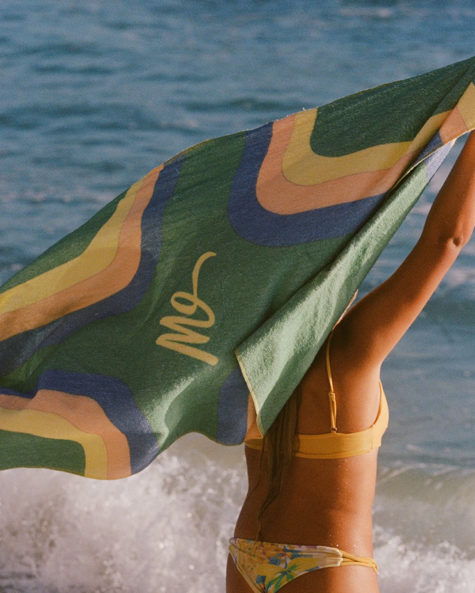 Retro High Tide Beach Towel