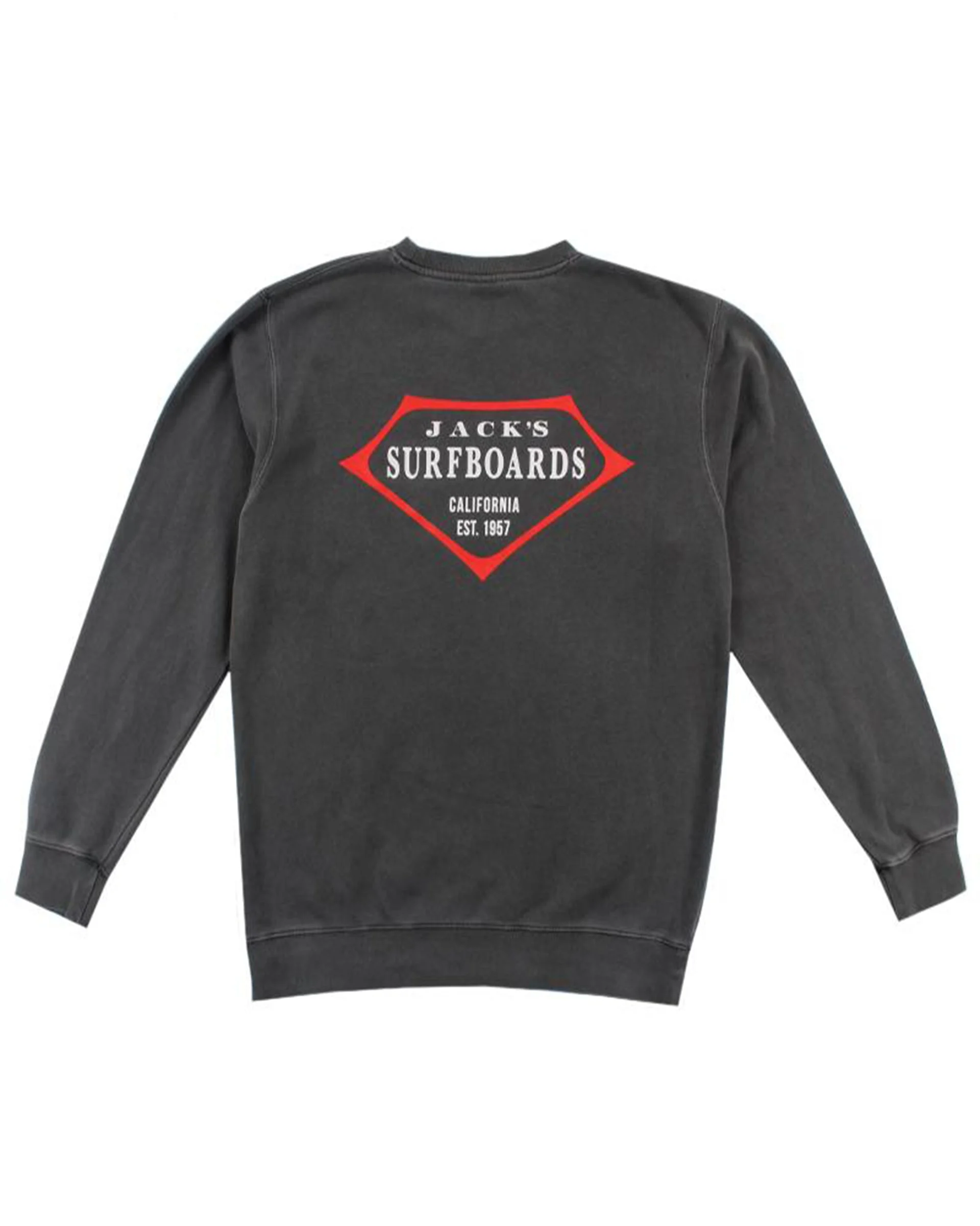 Retro Lam Pigment Crewneck Sweater -Black