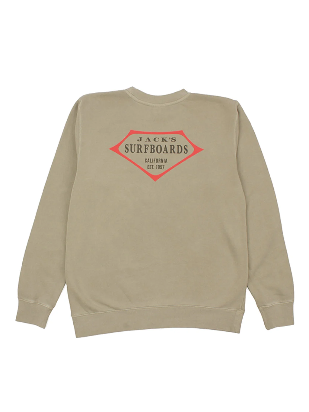 Retro Lam Pigment Crewneck Sweater -Cement