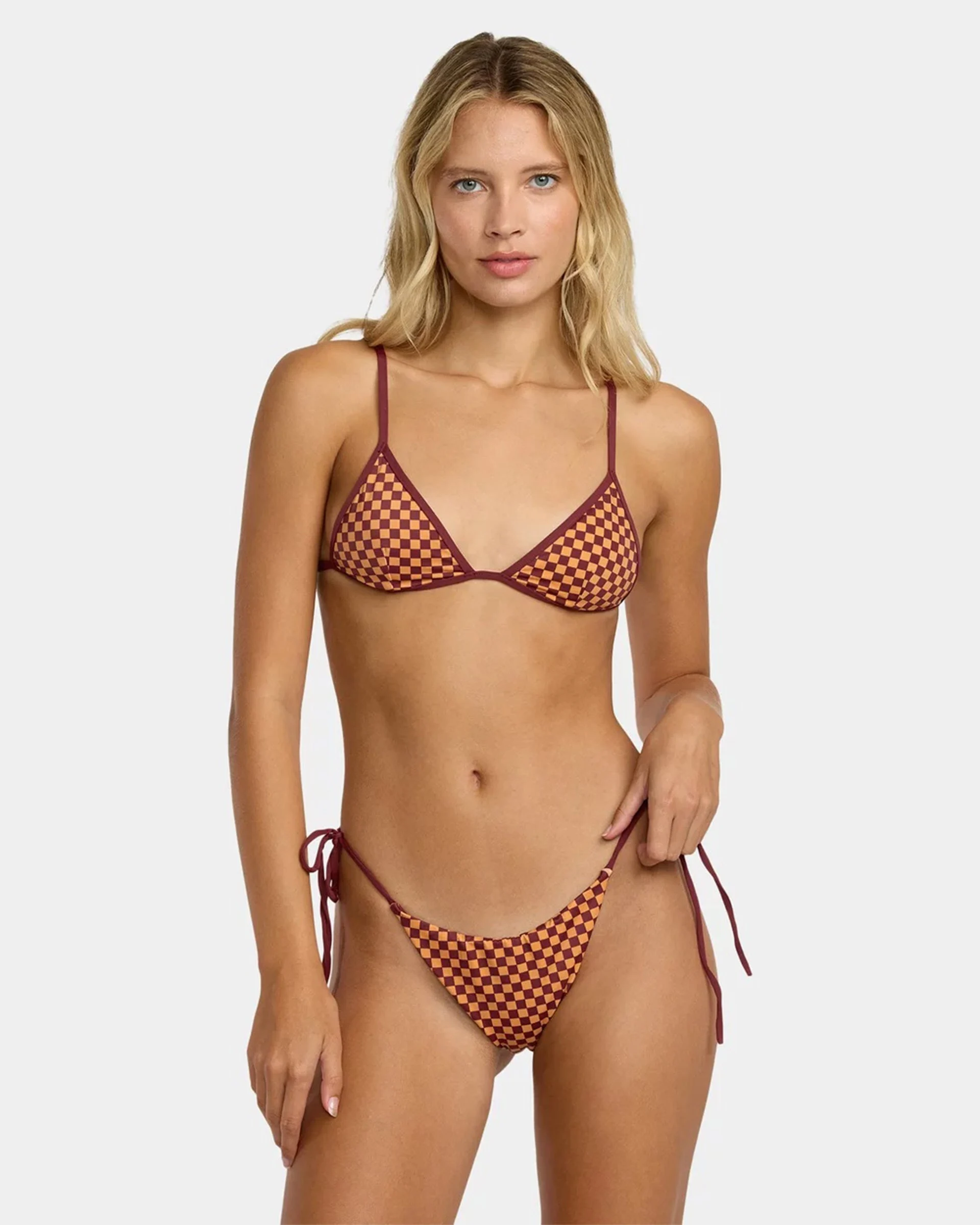 Reverberation Fixed Triangle Bikini Top - Ochre