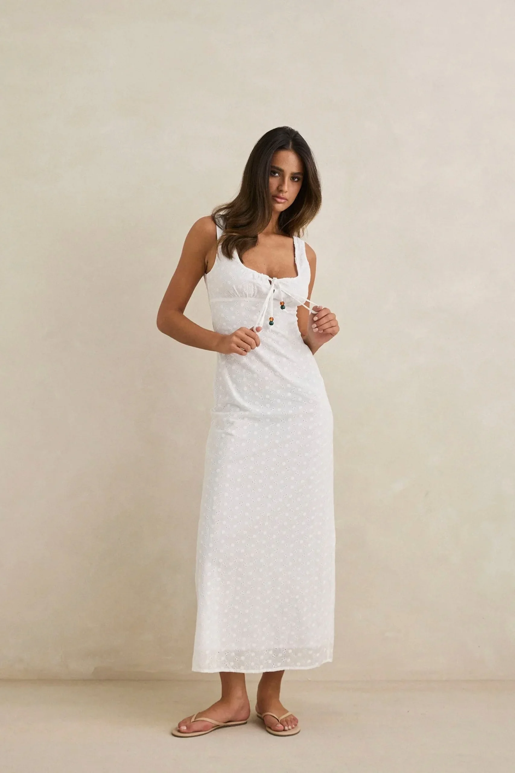 RHYTHM - GIGI GATHERED MAXI DRESS