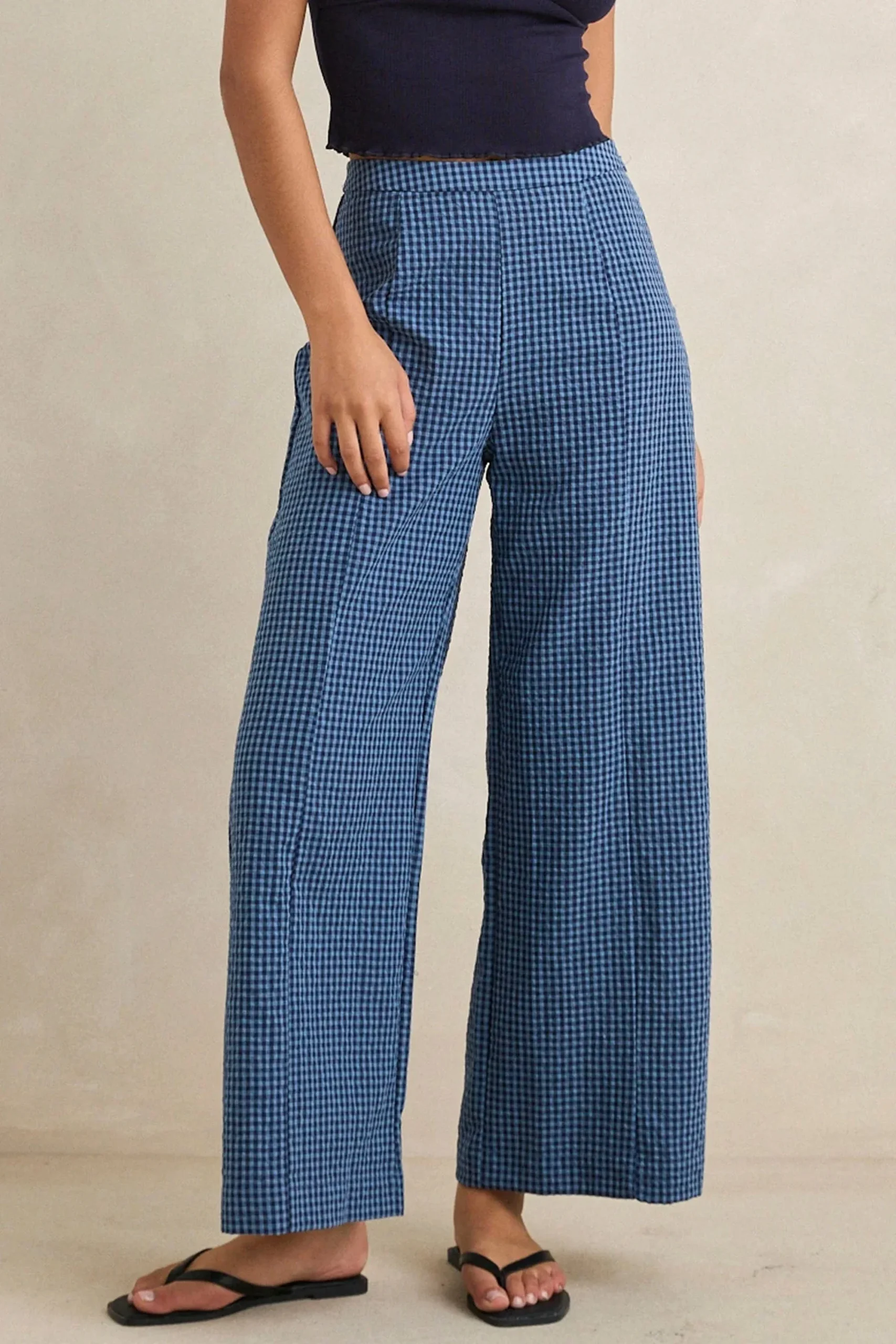 RHYTHM - LOUISE WIDE LEG PANT - INDIGO
