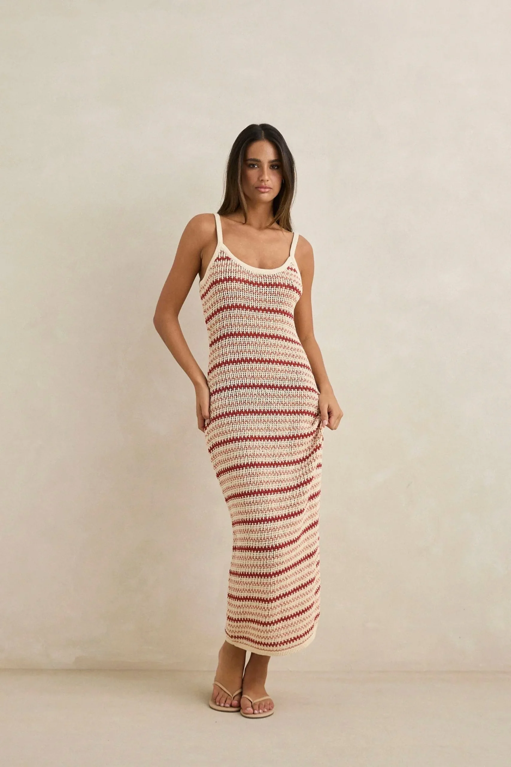 RHYTHM - TAMI STRIPE KNIT MAXI DRESS