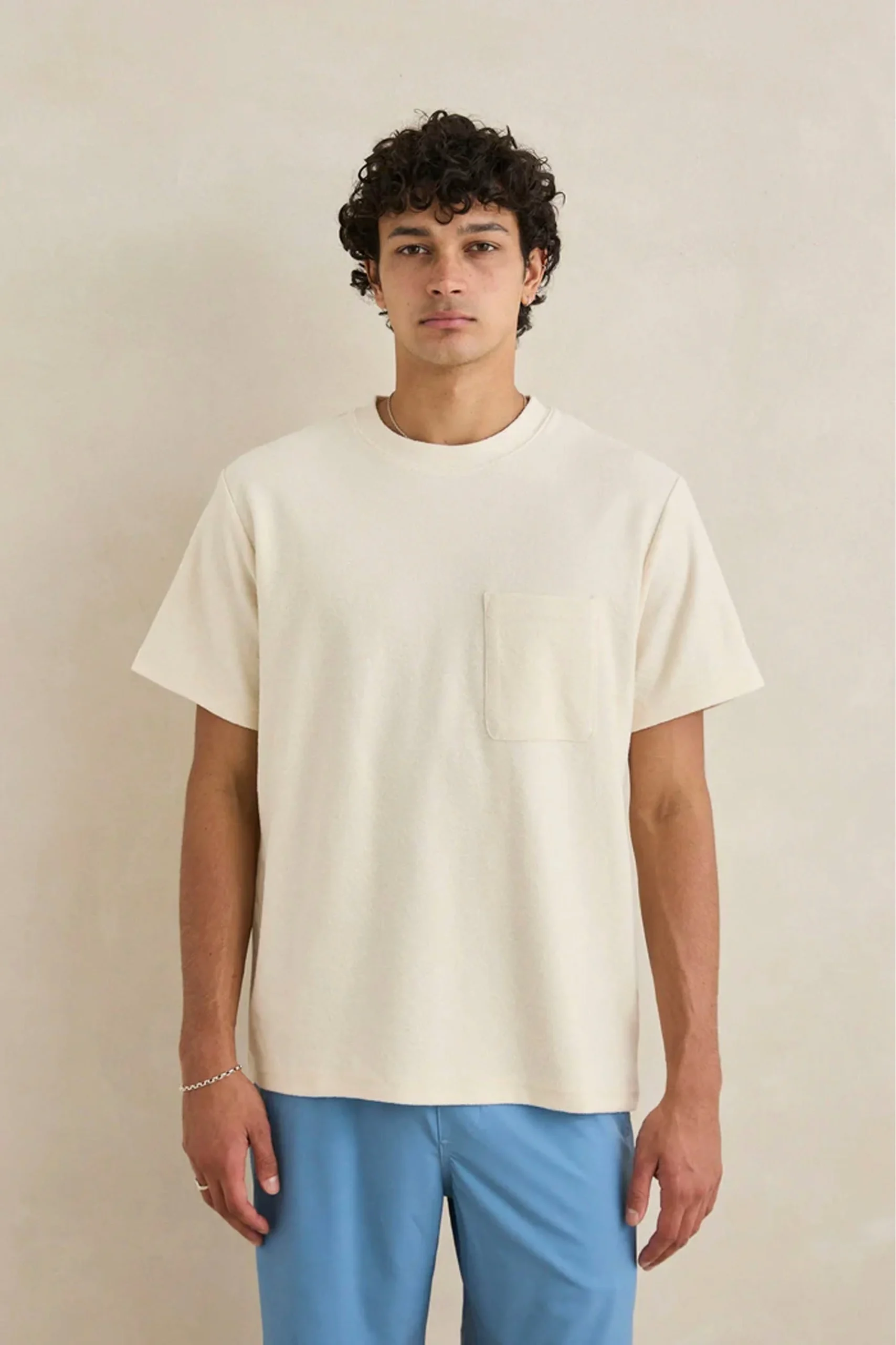 RHYTHM - VINTAGE TERRY T-SHIRT - NATURAL