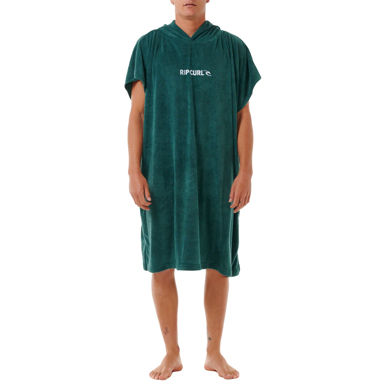 Rip Curl Brand Hooded Towel Changing Poncho - Blue Green