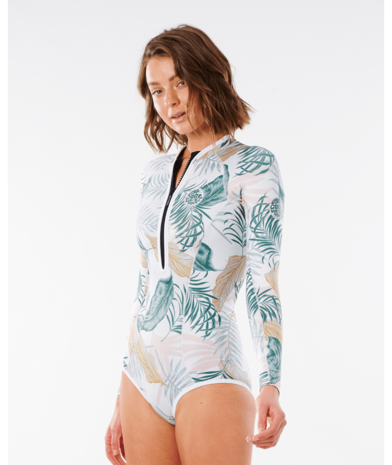 Rip Curl G-Bomb High Cut L/S Springsuit-White