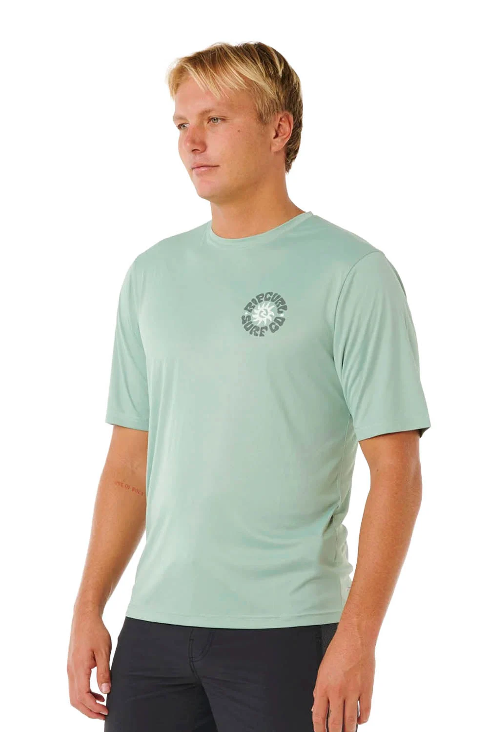 RIP CURL - PACIFIC RINSE SURFLITE UP - SHORT SLEEVE - ALOE - MAN