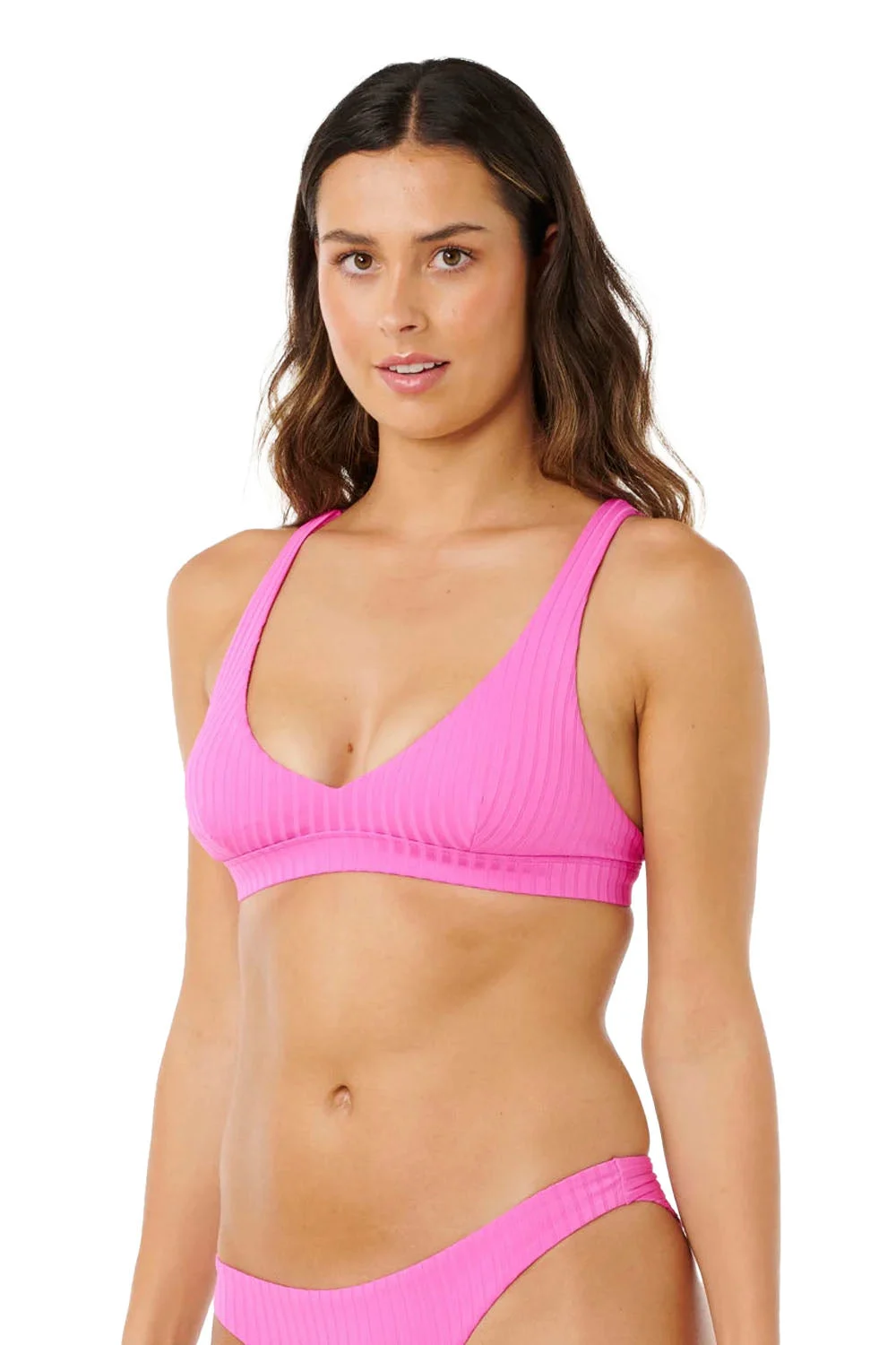 RIP CURL - PREMIUM SURF MULTI FIT HALTER TOP - SUPER PINK