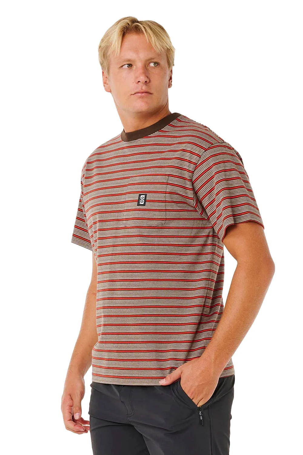 RIP CURL - SEARCH STRIPE TEE